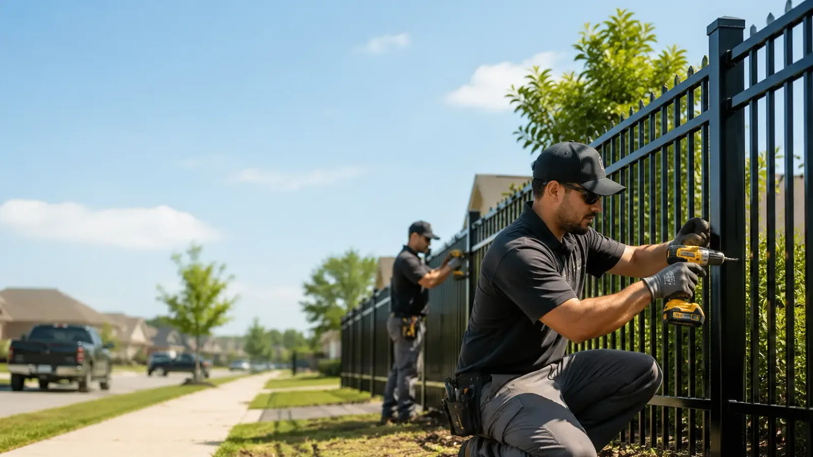 Metal Fence Installation in Shamrock, TX